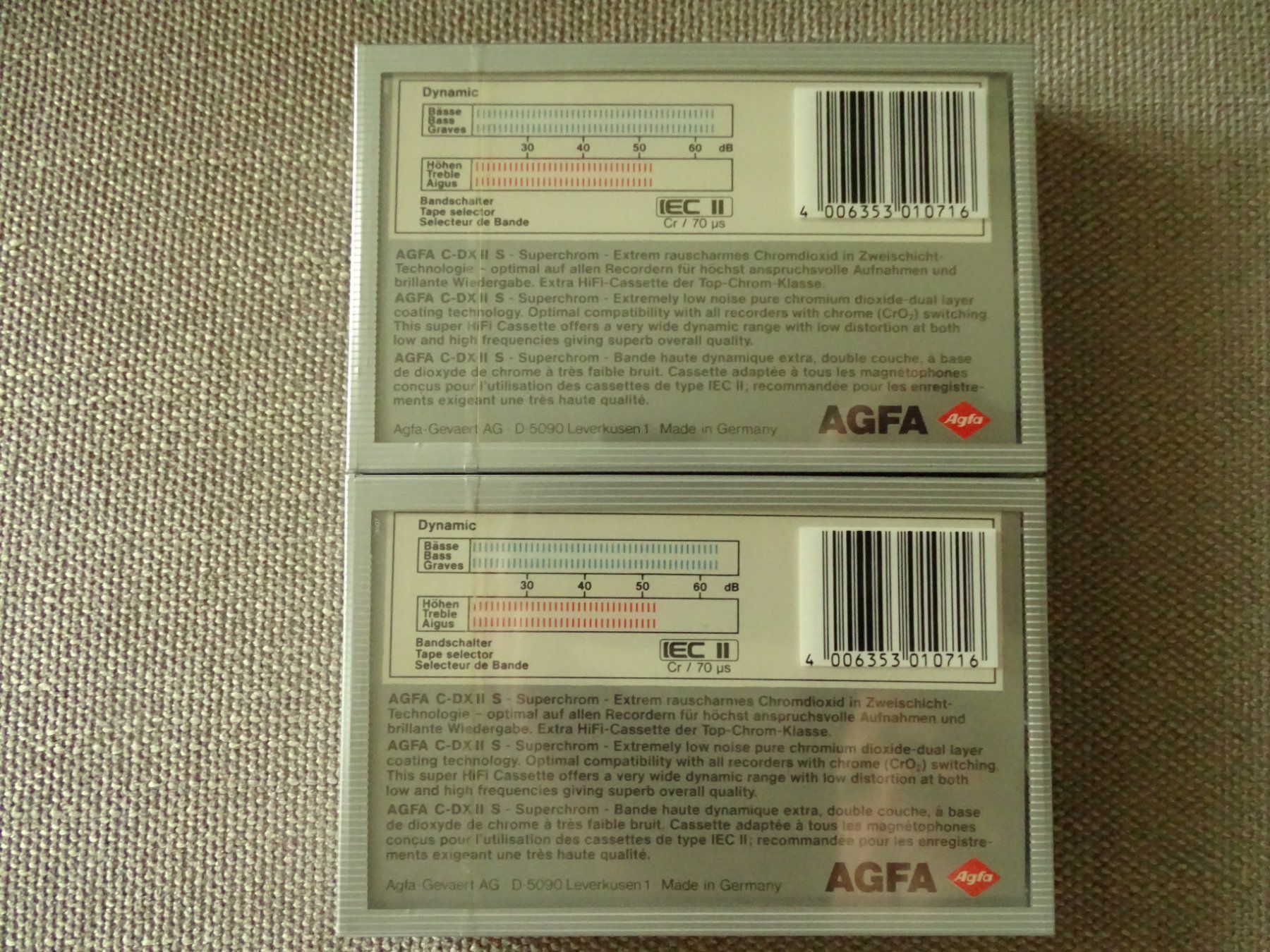 Musicassette: Agfa Chrome 90   NOS  2 Stück – Nuovo e nell'imballaggio originale da Hirzel venduto da Musicman03 1