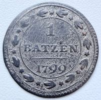 Batzen 1799 Schweiz Helvetische Republik Alte Billon Münze