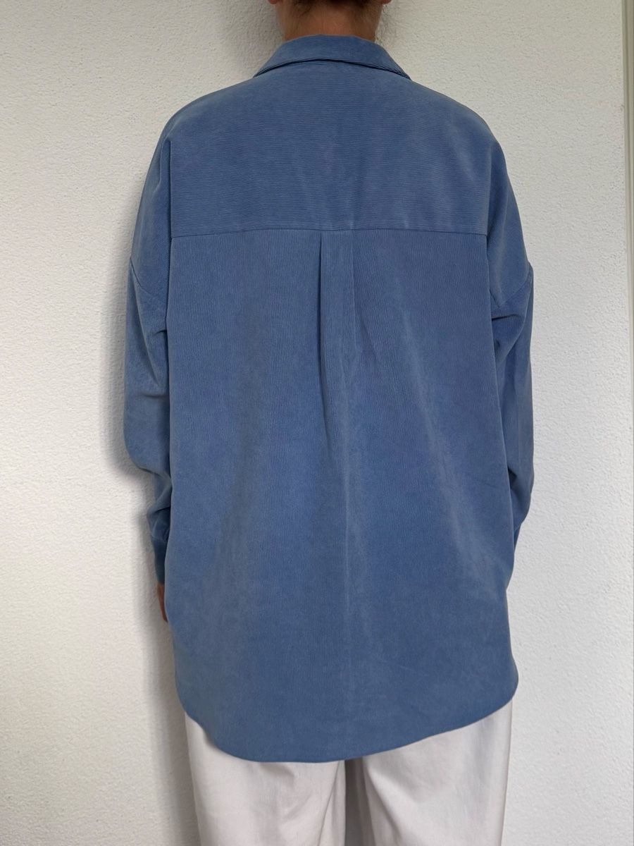 Zara Blusen: BLAUES CORDHEMD VON ZARA – Neu (gemäss Beschreibung) aus Rain von vsekruto 1