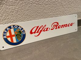 ALFA ROMEO METALL SCHILD 40 x 10 cm NEU  / SCHILD NEU!