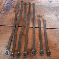 7 Stk. olivgrüne Armee - Lederriemli Vintage-Look, Top!