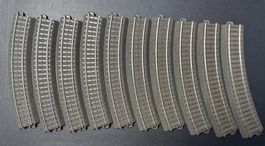 Märklin H0 C-Gleis 10x Art.24130 gebogen R1 = 360 mm / 30°