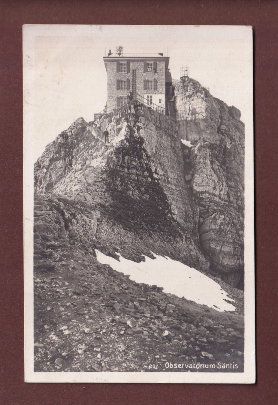 Ansichtskarten: SÄNTIS - Observatorium - 1926 – Gebraucht aus Pully von nicecards-shop