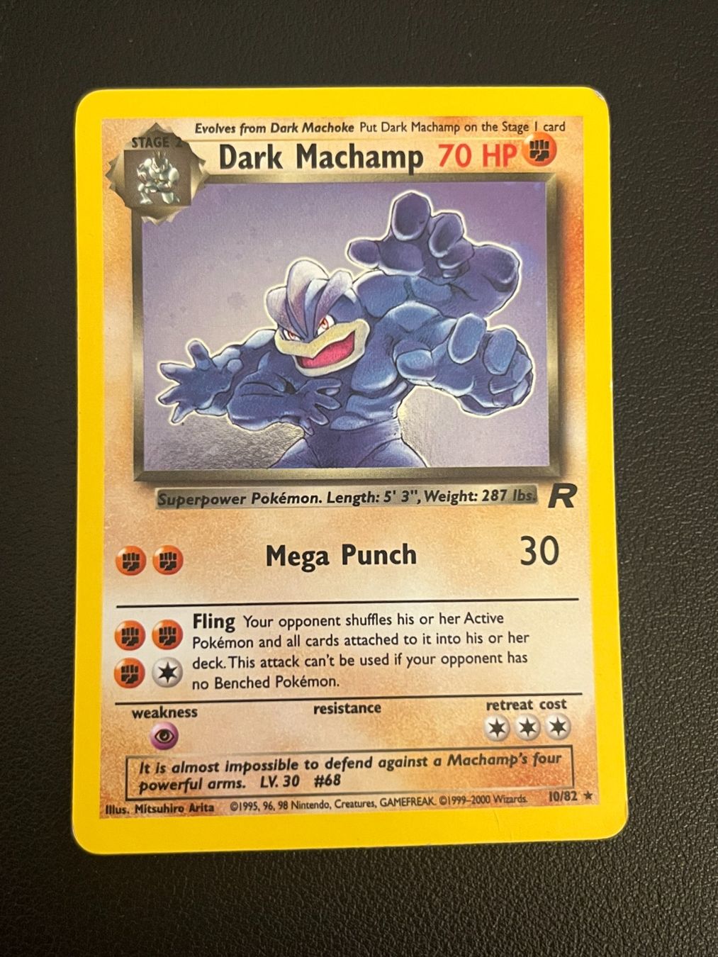 Pokémon Carte collezionabili: Pokemon Dunkles Machomei Holo – Usato da Zollikerberg venduto da Guido175
