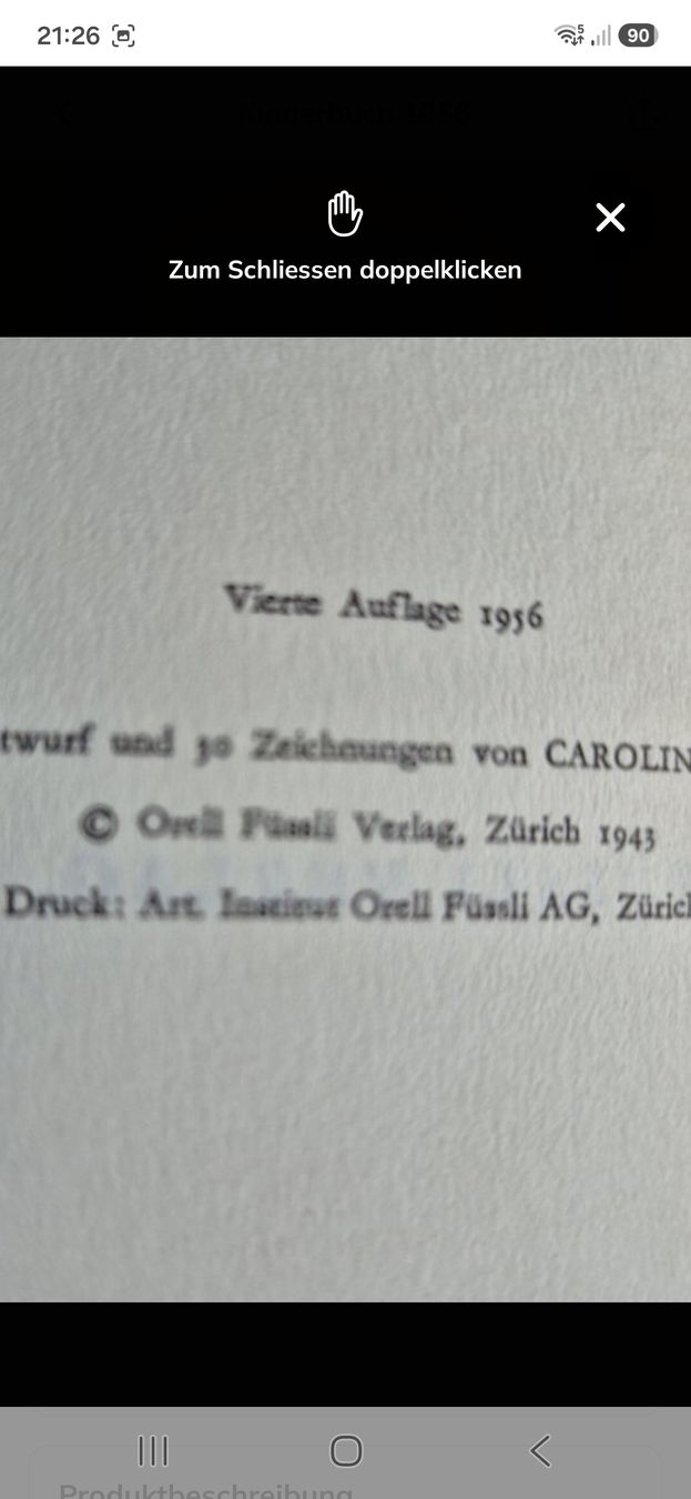 Livres: Kinderbuch 1956 – D'occasion à Villmergen par MONCHHICHI 3