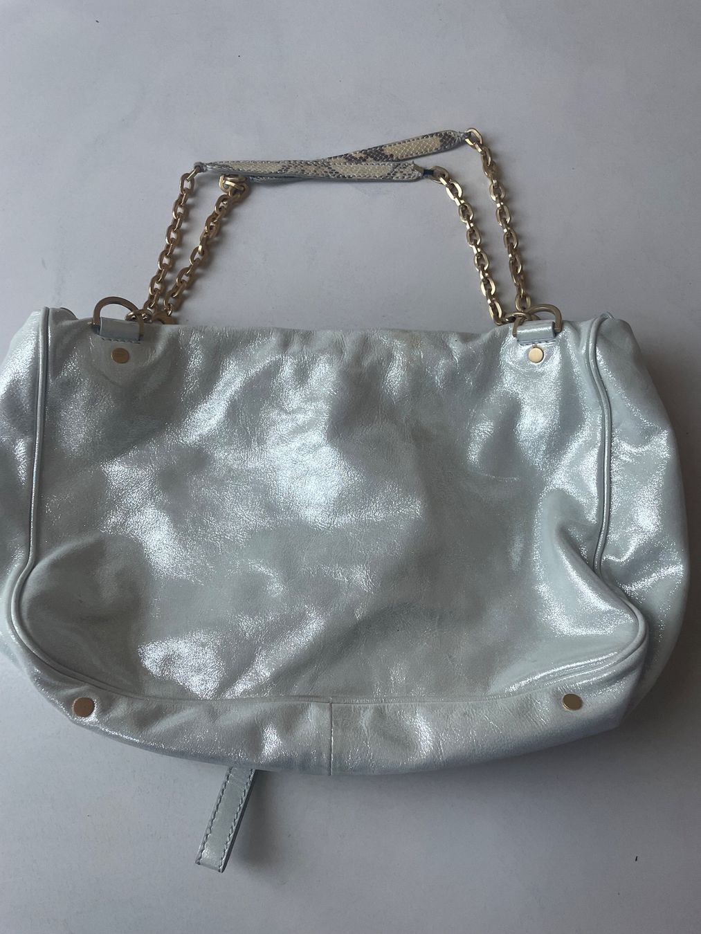 Jimmy Choo Borse da donna: VINTAGE JIMMY CHOO LARGE PYTHON & LEATHER BAG – Usato da Minusio venduto da Pink222 7