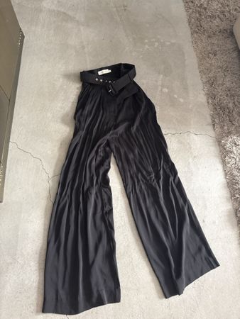 Original Zimmermann Seidenhose mit Gürtel – Schwarz – Gr. 0