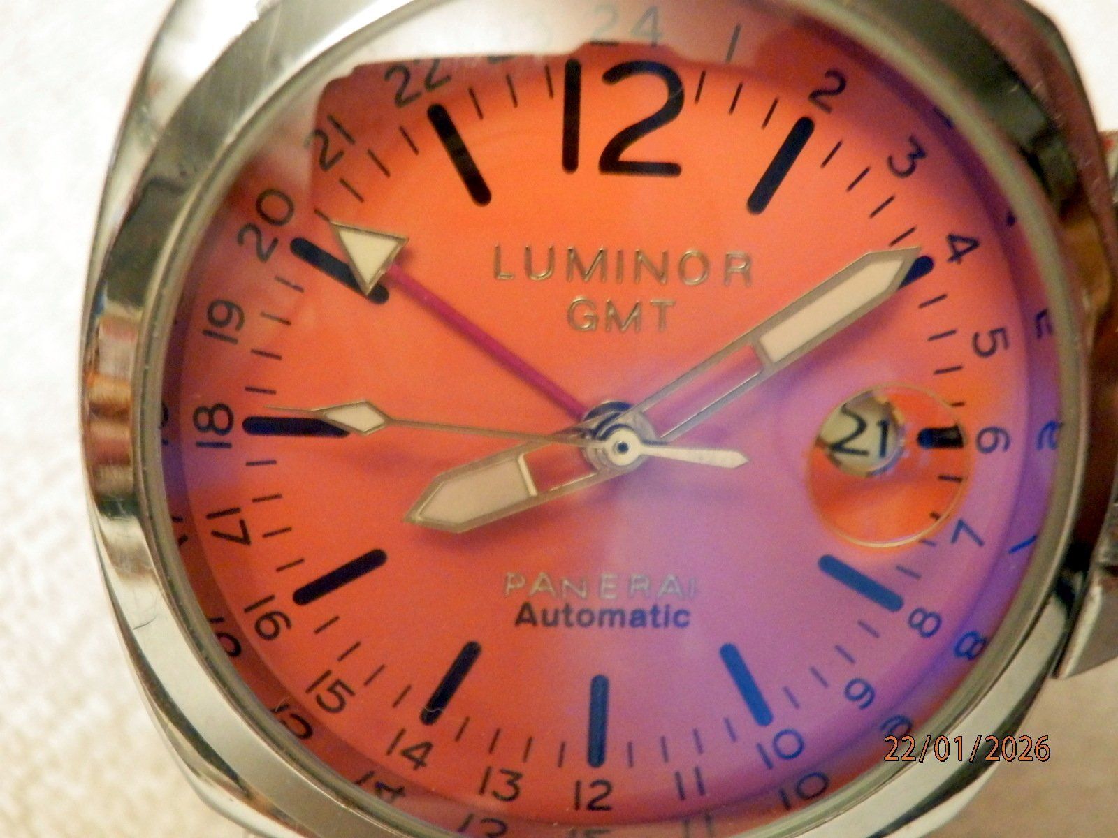 Panerai Montres: Panerai Luminor, GMT, Automatic, Datum, Kronenschutz, 44mm – D'occasion à Ueberstorf par dinbau 2