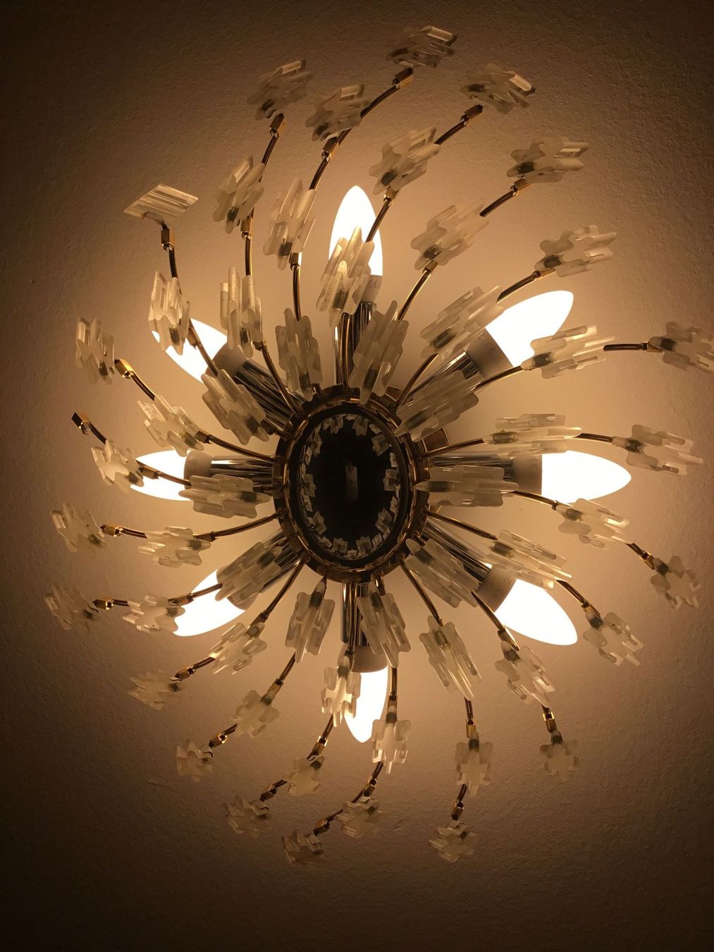 Lampen: Wand oder Deckenlampe Sunburst Mid Century – Gebraucht aus Schlieren von Jeajet 1