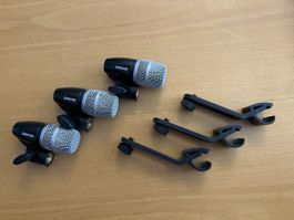 Shure PG56 3Stück plus Halterung