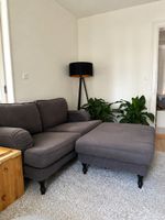 IKEA 2er-Sofa mit Hocker STOCKSUND / NORSBORG –