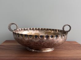 Vintage Silver Plated Candy Nut Dish Bowl
