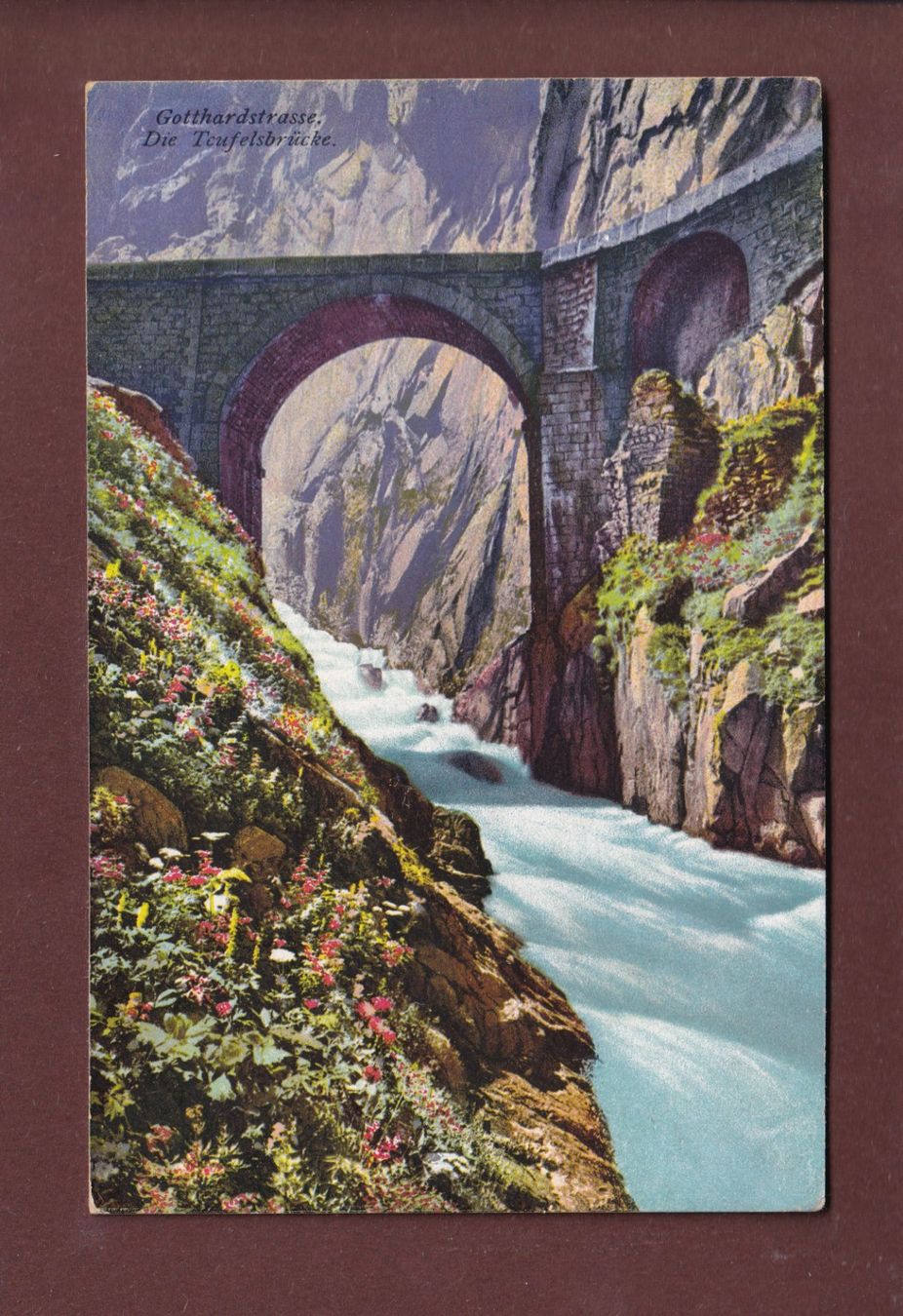Cartoline postali: TEUFELSBRÜCKE - 1915 Feldpost – Usato da Pully venduto da nicecards