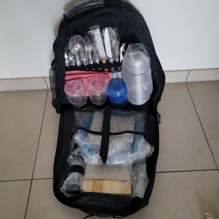 Praktischer Picknick Rucksack für 2 Personen, neuwertig