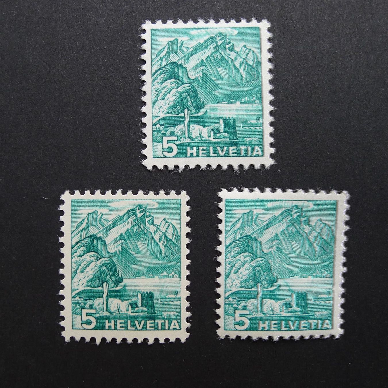 Tutti i francobolli: Abarten Lot von Nr. 202 postfrisch – Usato da Dagmersellen venduto da wyss1982