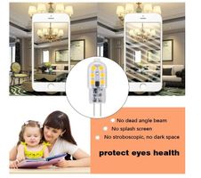 10er Set 2W G4 LED Lampen Birnen erstezt Warmweiß 3000K 12V