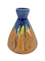 Vase solifleur en céramique d'art signé. Suisse années 1960