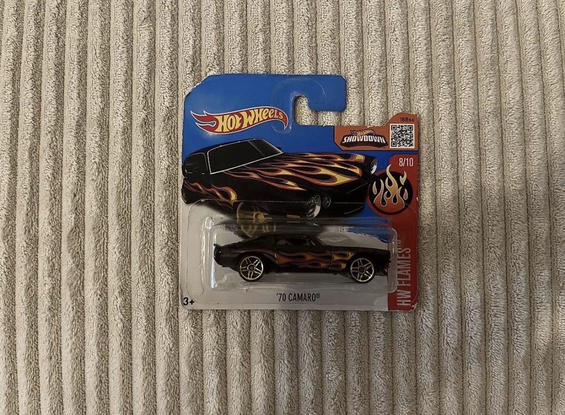 Hot Wheels Voitures modèles: 70 Camaro Hot Wheels, Flames, 2016 – Neuf avec emballage d'origine à Ehrendingen par Duwe_KlG