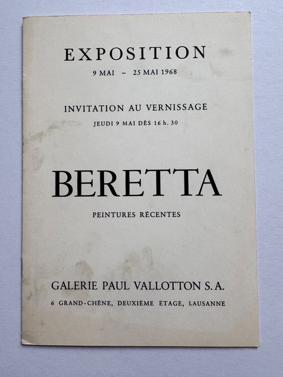 Peinture Emilio M. Beretta, SaintMartin, 1963 Kaufen auf Ricardo