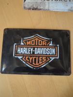 Harley-Davidson Blechschild für Liebhaber, Deko