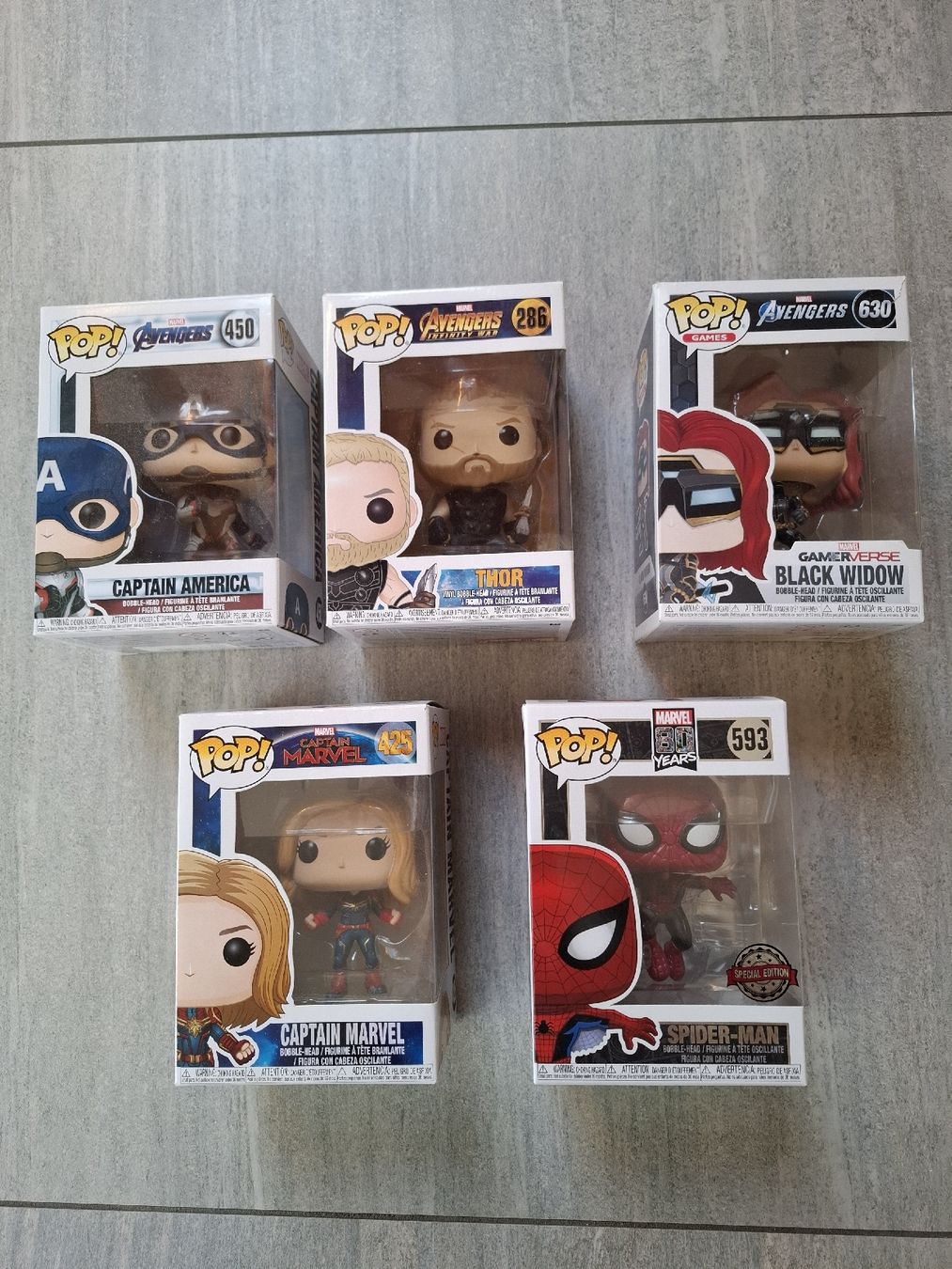 Funko Figuren: Funko POP! Lot 5 x Marvel – Gebraucht aus Moutier von kiki0608