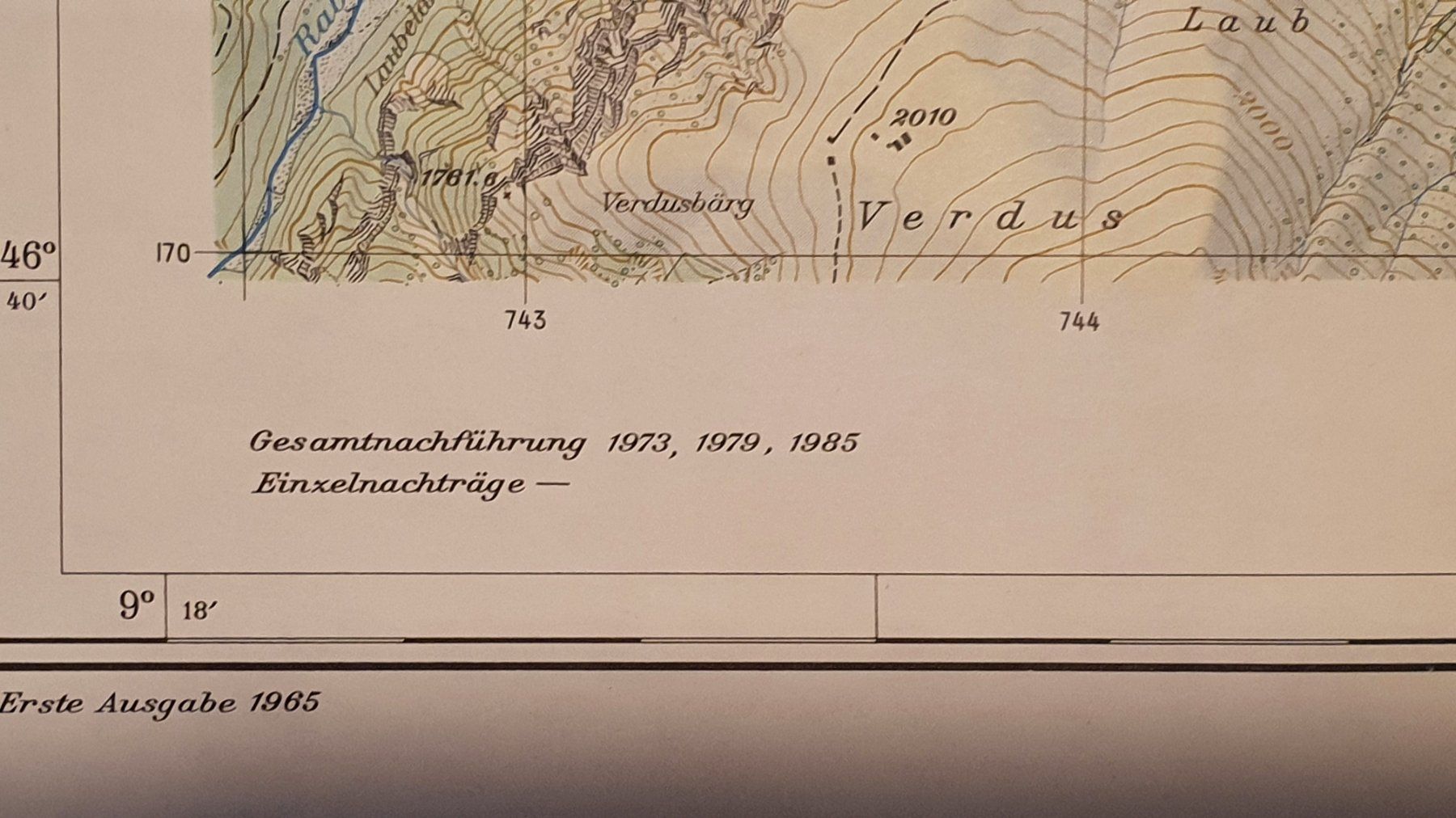 Landkarten & Atlanten: Landeskarte der Schweiz: THUSIS – Gebraucht aus Zürich von Vesco01 1