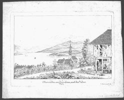 Oberrieden Kupferstich  von Aschmann um 1780