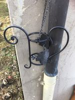 Flaschenhalter Schmiedeeisen Ranke Wein Deko Kettenaufhängun