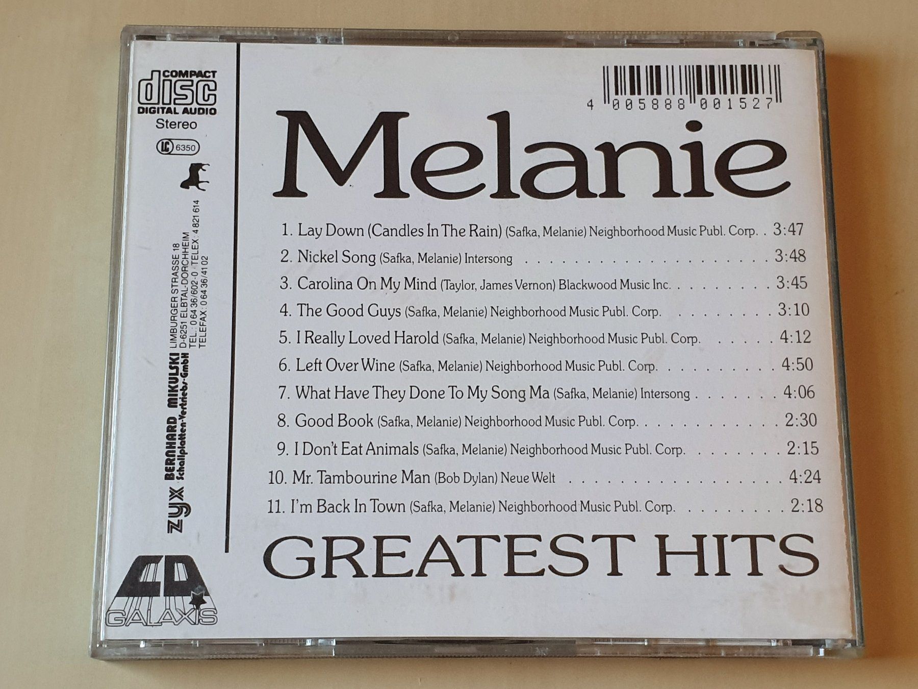 CD: Melanie Greatest Hits – Usato da Stansstad venduto da collectorsshop 1