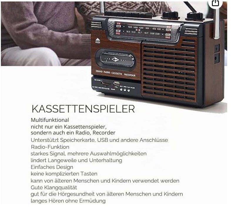 Radio: Kassettenrekorder, USB AM FM Radio – Usato da Basel venduto da NoZZaLA 4