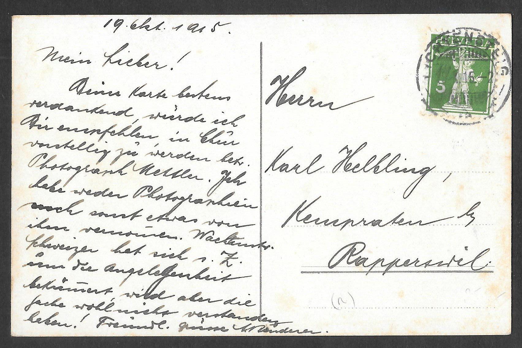 Cartes postales: Lichtensteig farbige Teilansicht – D'occasion à Olten par clotaldi 1