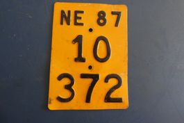1987 plaque vélomoteur