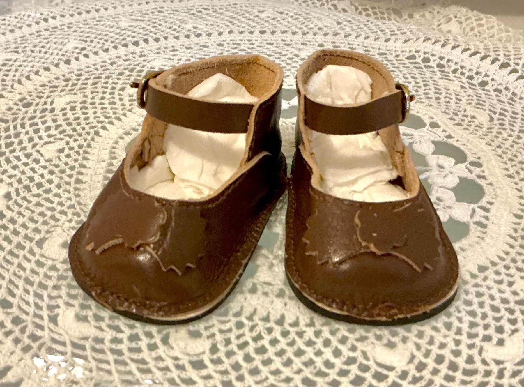 Bambole: ÄLTERE PUPPENSCHUHE ECHTLEDER – Usato da Zell LU venduto da Silvermemory