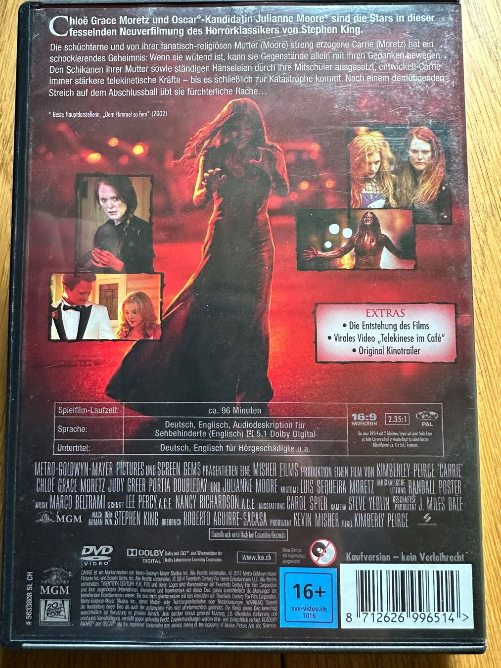 Tous les DVDs: Carrie DVD, Julianne Moore – D'occasion à Benken ZH par Audi-erich 1