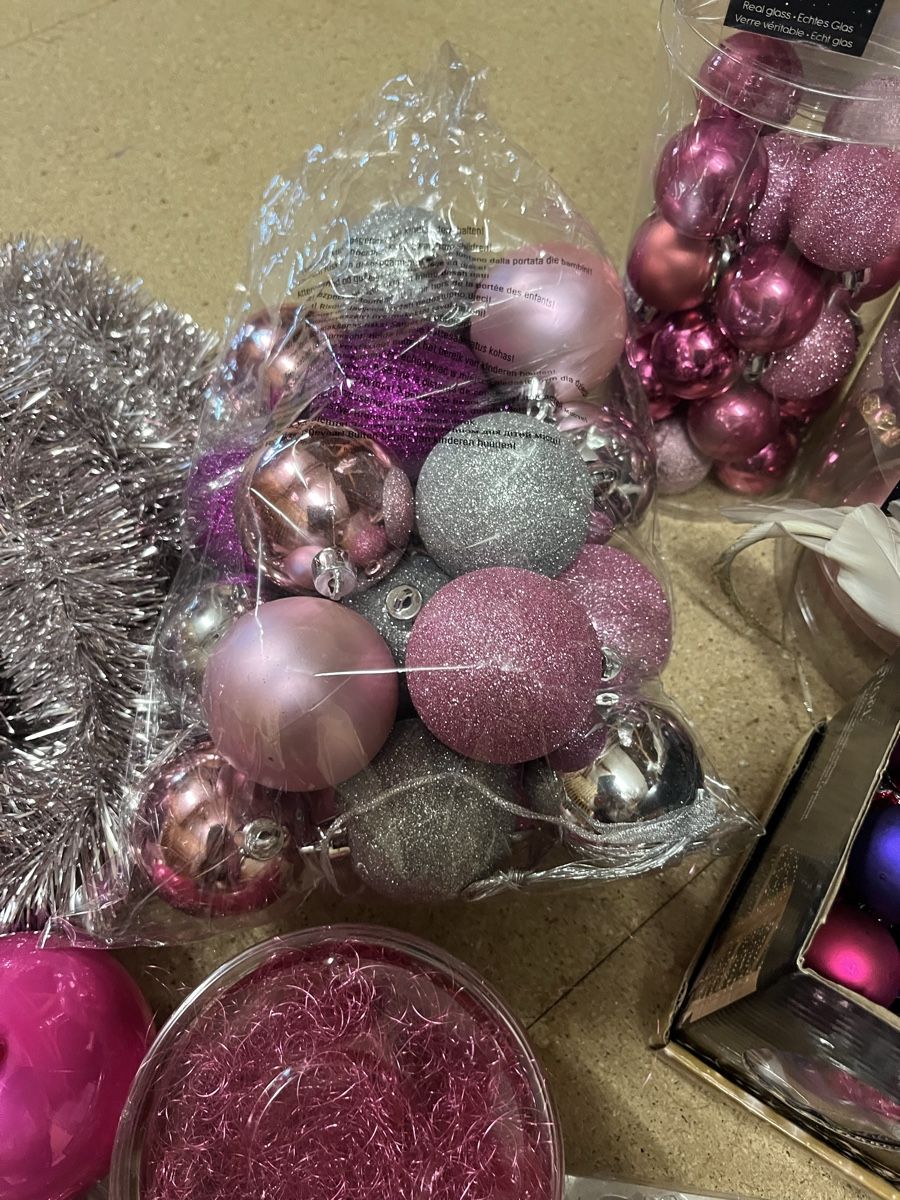 Tutte le decorazioni: Christbaumkugeln Rosa Silber – Usato da Uster venduto da Corina0111114 8