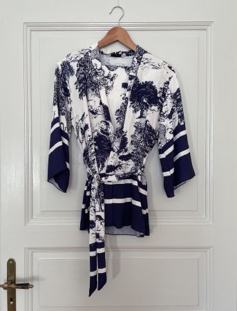 Completo estivo kimono e pantaloni – Taglia unica S/M