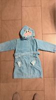 Childrens bathrobe blue with hood - 2 years