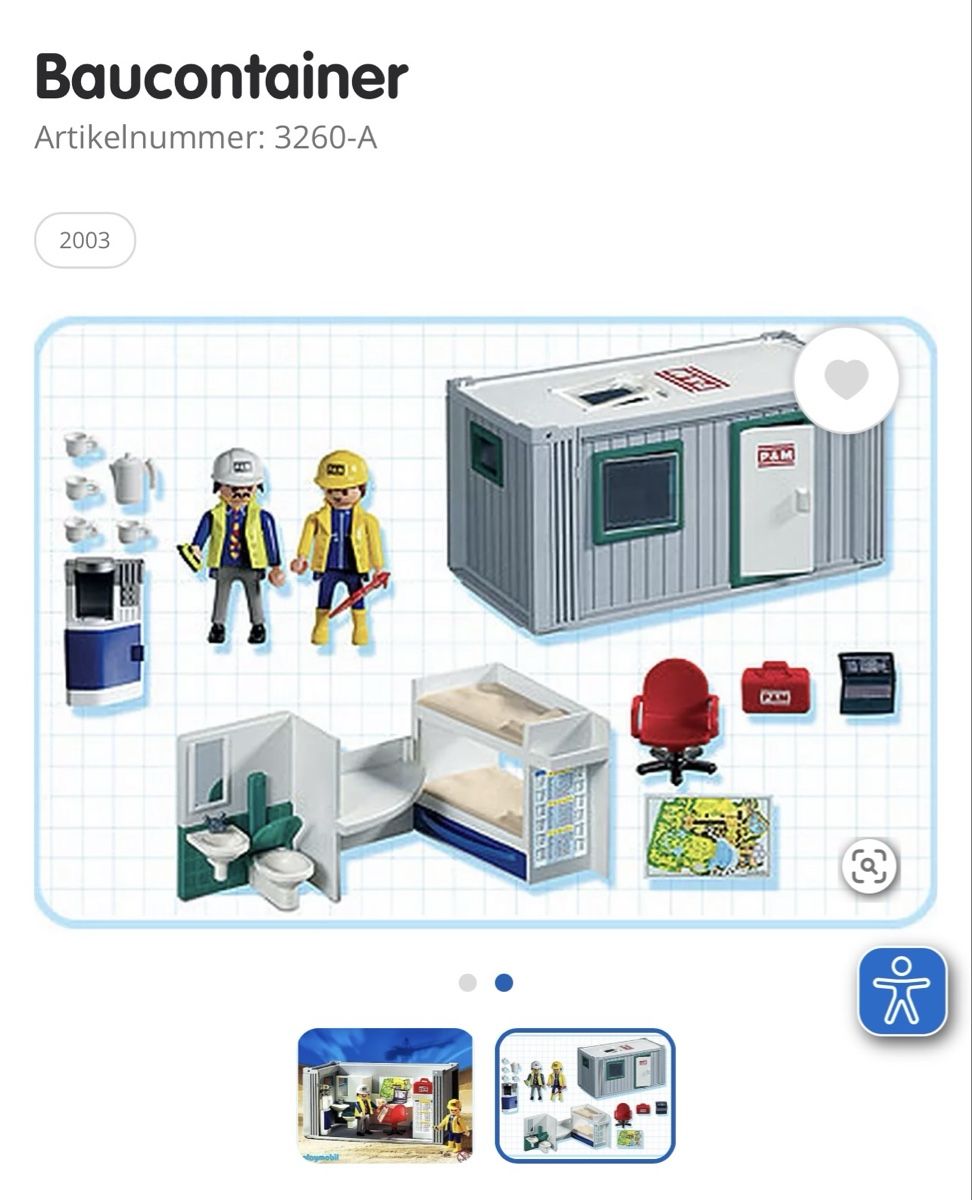 Playmobil Spielzeuge: Playmobil Baucontainer 3260-A und Quads – Gebraucht aus Teufenthal AG von nat_wfg9