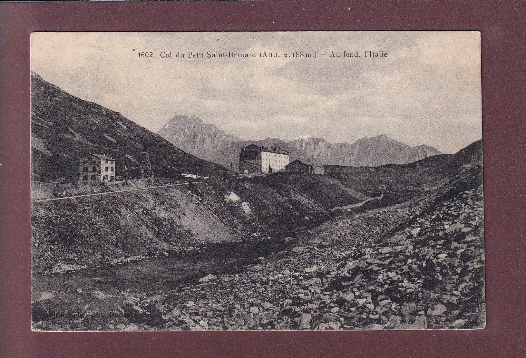 Ansichtskarten: Col du PETIT-SAINT-BERNARD - 1911 – Gebraucht aus Pully von nicecards