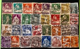 ALT LOT CH BRIEFMARKEN mit Stempel  Siehe Original Fotos. 