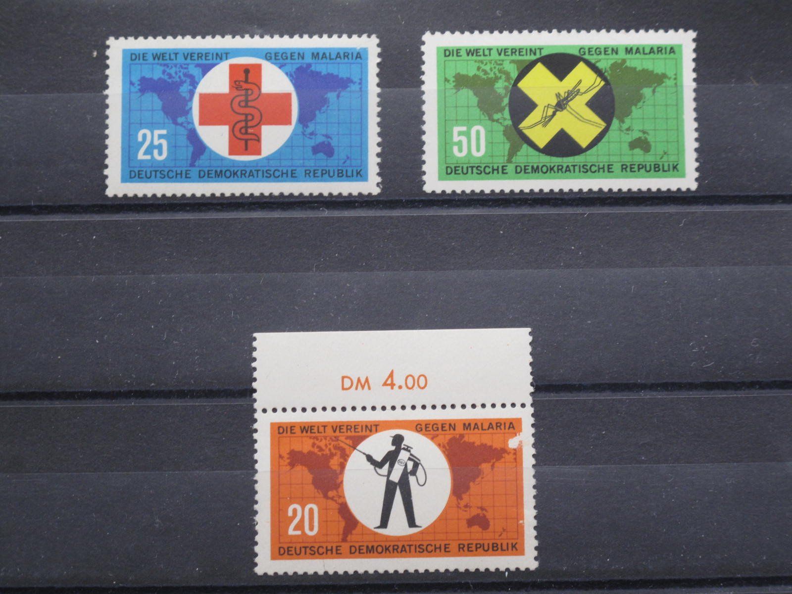 Tutti i francobolli: DDR 1963 Kampf gegen Malaria ** – Usato da Wil SG venduto da fva01