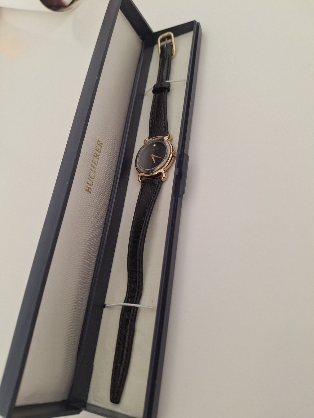 Bucherer Montres: Bucherer Damenuhr " GENUINE LIZARD" – Neuf (Voir description) à Hallau par Rol4