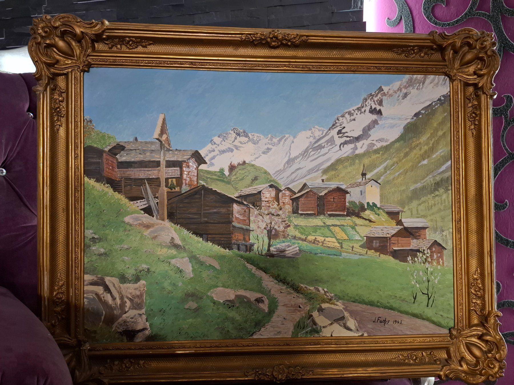 Dipinti: Wunderschönes grosses altes Gemälde/ Bild – Usato da Brunnen venduto da PatrickAndrea 2