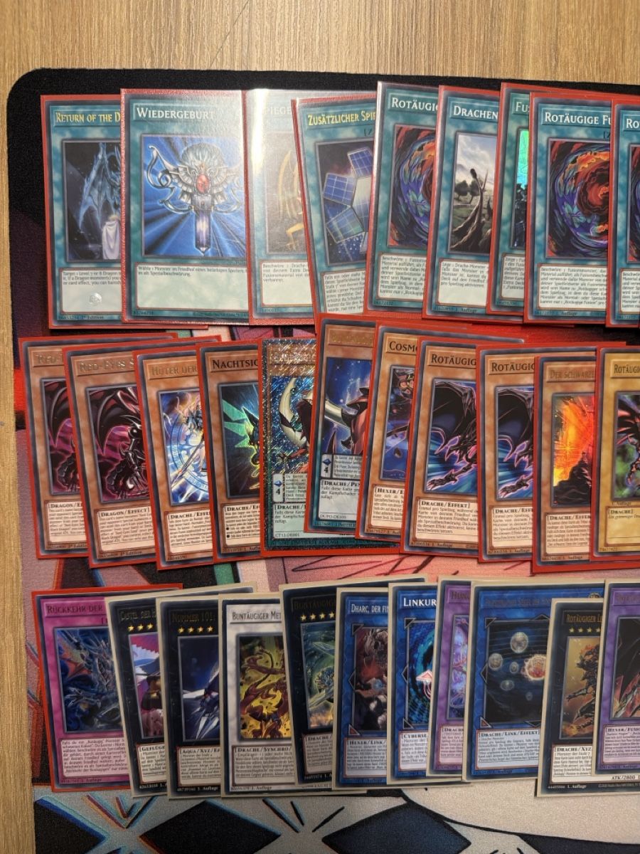 Yugioh Carte collezionabili:  Yu-Gi-Oh! 45 Karten Rotäugiger  – Usato da Arbon venduto da ids 1