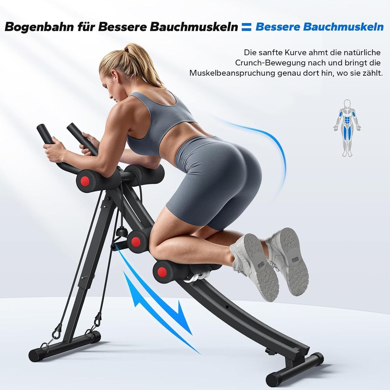 Hometrainer: Bauchtrainer Ab Roller Dual Track verstellbar – Nuovo e nell'imballaggio originale da St. Gallen venduto da VerkaufsMaus50 2