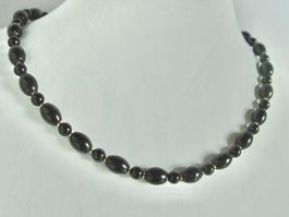 Collier aus schwarzem Obsidian