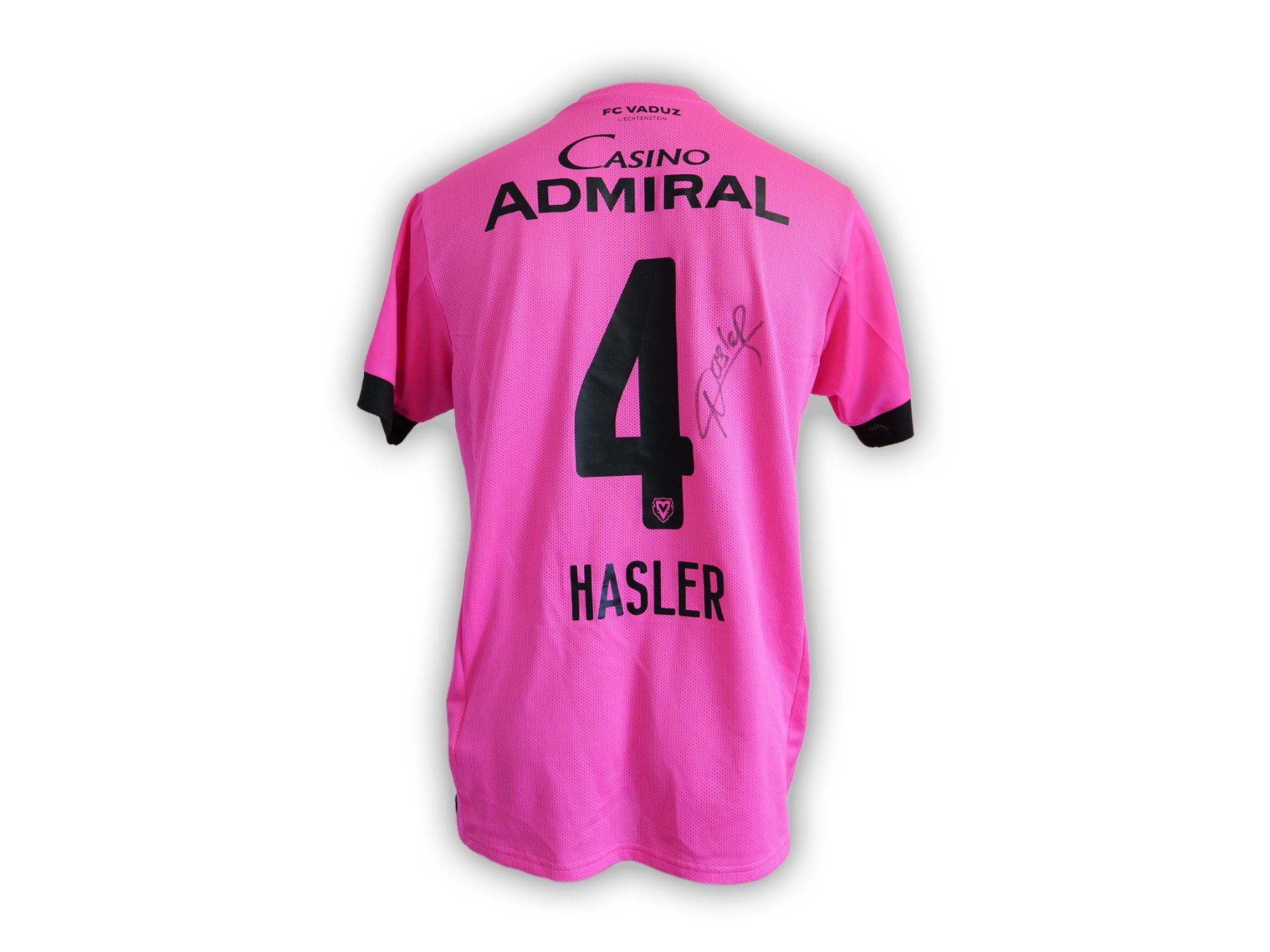 Puma Leibchen & Hosen: FC Vaduz Matchworn Sondertrikot "4-HASLER" – Gebraucht aus Vaduz von fcvaduz1932 1