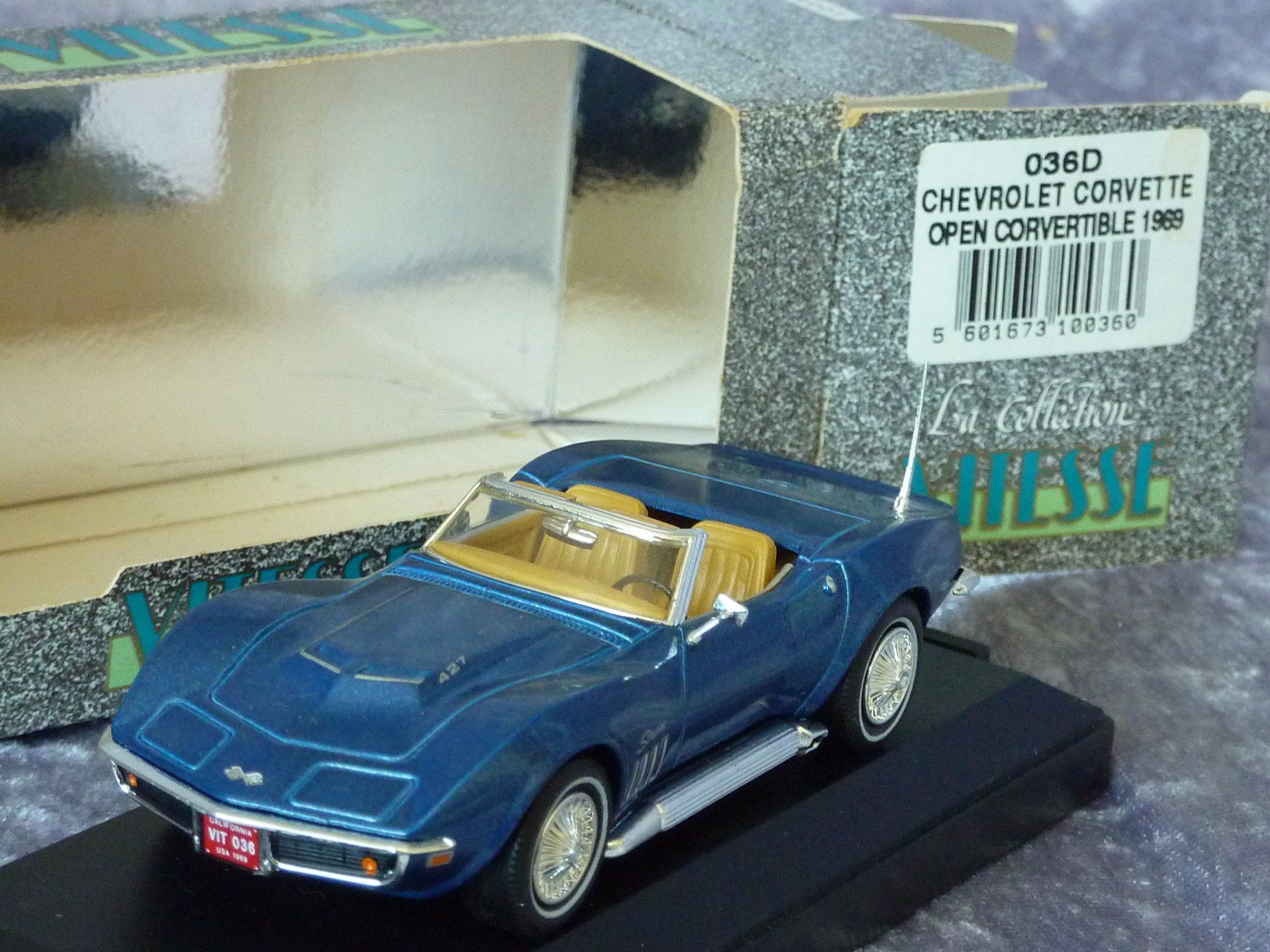 Chevrolet Modellini d'auto: Chevrolet Corvette Convertible 1969  1:43 – Nuovo (secondo la descrizione) da Dürrenäsch venduto da modellautos4you 1