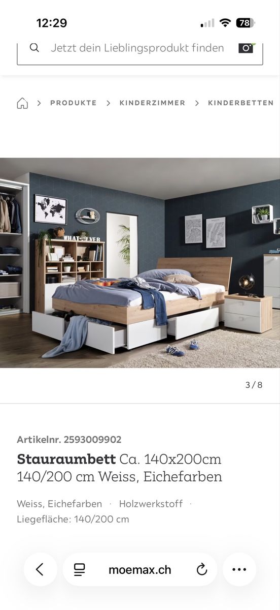 Lits: Bett 140x200cm – D'occasion à Kloten par cigiro 3