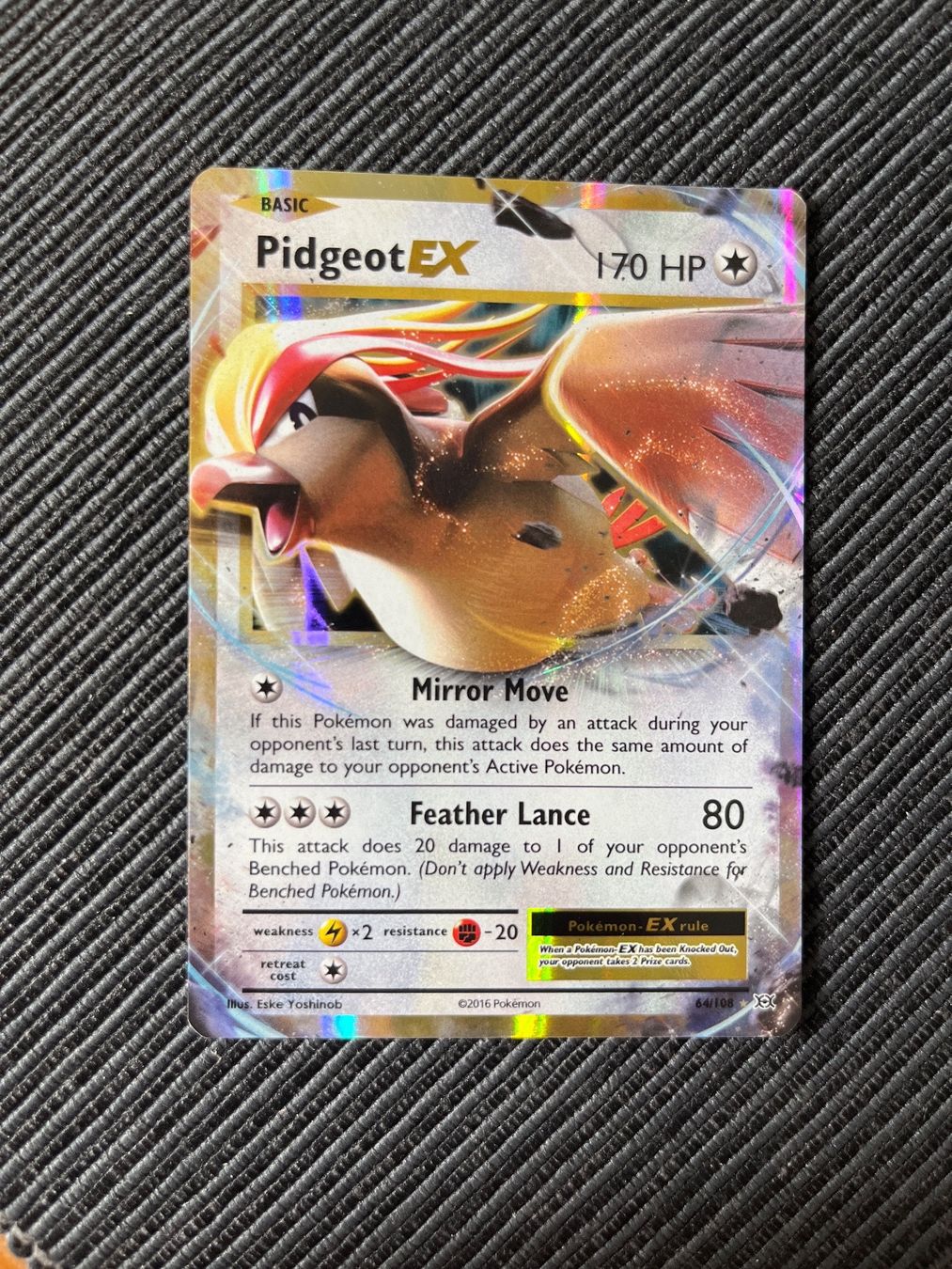 Pokémon Carte collezionabili: Pokemon Pidgeot EX XY Evolutions near Mint – Nuovo (secondo la descrizione) da Wabern venduto da Collectfun